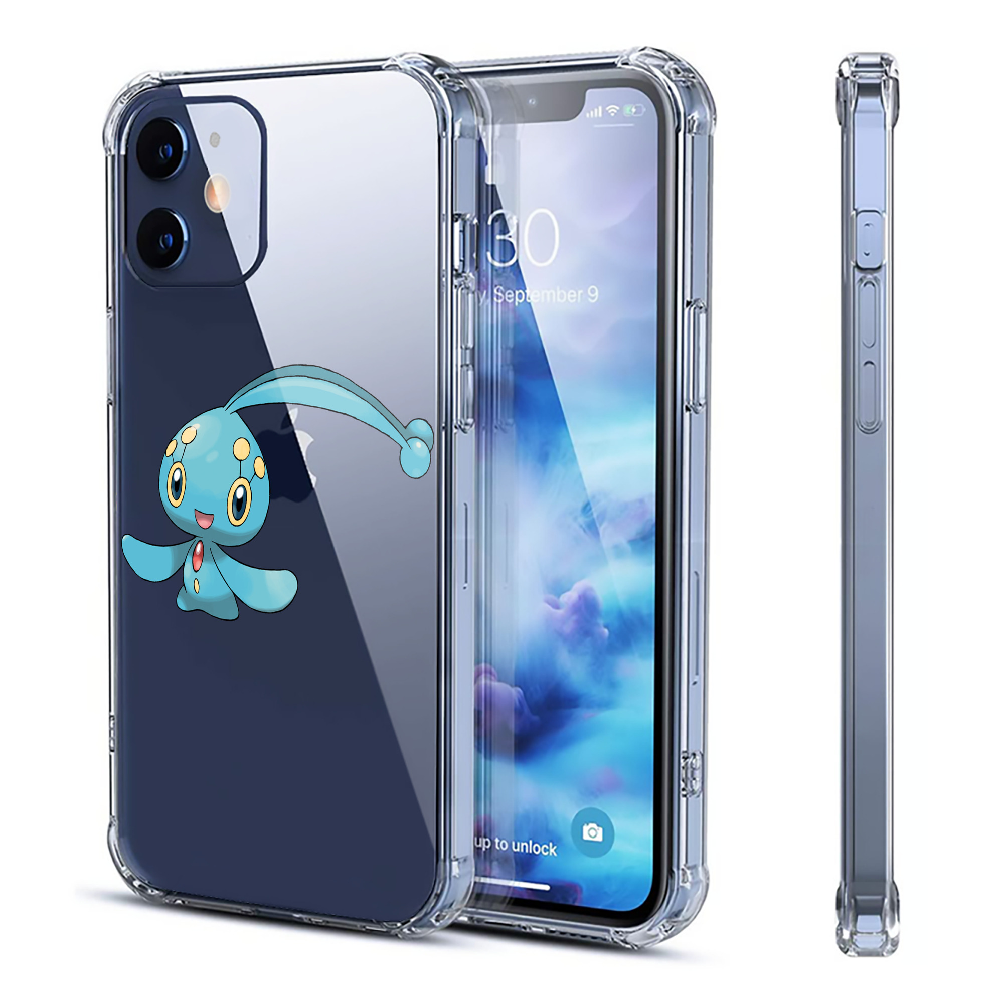 （画像用） ポケットモンスター Pokémon 【iPhone 12シリーズ対応】透明スマホケース（クリアソフトケース）